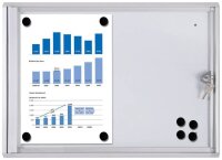 Showdown® Displays Schaukasten Economy XS silber 2x...