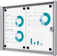 Showdown® Displays Schaukasten Economy XS silber 2x...