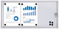 Showdown® Displays Schaukasten Economy XS silber 3x...