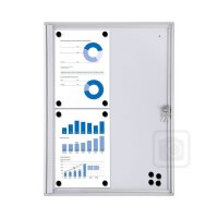 Showdown® Displays Schaukasten Economy XS silber 4x...