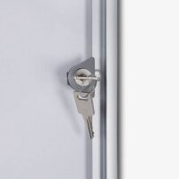 Showdown® Displays Schaukasten Economy XS silber 4x DIN A4 49,1 x 2,6 x 65,5 cm, 1 St.