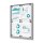 Showdown® Displays Schaukasten Economy XS silber 4x DIN A4 49,1 x 2,6 x 65,5 cm, 1 St.