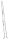KRAUSE Vielzweckleiter CORDA silber 3x 10 Sprossen, H: 280,0 cm