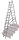 KRAUSE Vielzweckleiter CORDA silber 3x 10 Sprossen, H: 280,0 cm