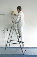 KRAUSE Stehleiter einseitig CORDA silber 6 Stufen, H:...