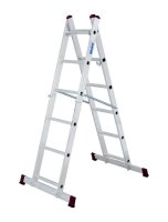 KRAUSE Vielzweckleiter CORDA silber 2x 6 Sprossen, H:...