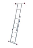 KRAUSE Vielzweckleiter CORDA silber 2x 6 Sprossen, H: 168,0 cm