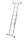 KRAUSE Vielzweckleiter CORDA silber 2x 6 Sprossen, H: 168,0 cm