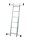 KRAUSE Vielzweckleiter CORDA silber 2x 6 Sprossen, H: 168,0 cm