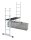 KRAUSE Vielzweckleiter CORDA silber 2x 6 Sprossen, H: 168,0 cm
