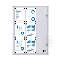 Showdown® Displays Schaukasten Economy XS silber 9x...