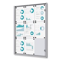 Showdown® Displays Schaukasten Economy XS silber 9x...