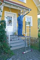 KRAUSE Vielzweckleiter CORDA silber 2x 7 Sprossen, H: 200,0 cm