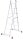KRAUSE Vielzweckleiter CORDA silber 2x 7 Sprossen, H: 200,0 cm