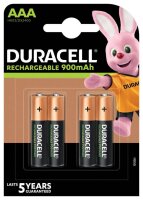 DURACELL Akkus PreCharged Ni-MH Micro AAA 900 mAh, 4 St.
