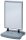 FRANKEN Kundenstopper Tank silber DIN A1 2 Fächer 67,0 x 59,0 x 112,3 cm, 1 St.