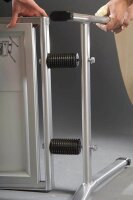 FRANKEN Kundenstopper Outdoor Plus silber DIN A1 2...