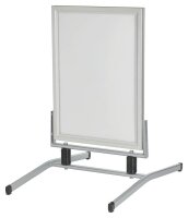 FRANKEN Kundenstopper Outdoor Plus silber DIN A1 2 Fächer 73,0 x 105,0 x 115,0 cm, 1 St.