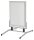 FRANKEN Kundenstopper Outdoor Plus silber DIN A1 2 Fächer 73,0 x 105,0 x 115,0 cm, 1 St.