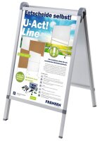 FRANKEN Kundenstopper Outdoor PRO silber DIN A1 2...