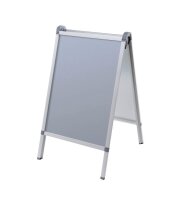 FRANKEN Kundenstopper Outdoor PRO silber DIN A1 2 Fächer 64,0 x 76,0 x 110,0 cm, 1 St.