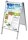 FRANKEN Kundenstopper Outdoor PRO silber DIN A1 2 Fächer 64,0 x 76,0 x 110,0 cm, 1 St.