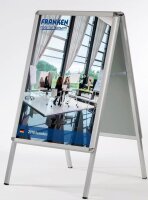 FRANKEN Kundenstopper Standard silber DIN A0 2...