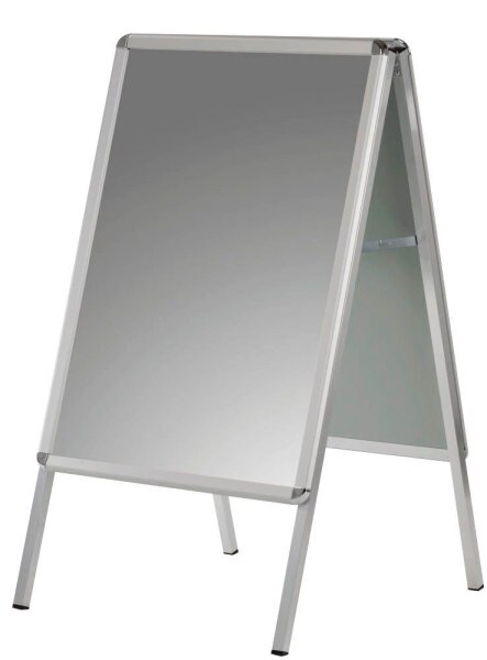 FRANKEN Kundenstopper Standard silber DIN A2 2 Fächer 47,0 x 67,0 x 96,0 cm, 1 St.