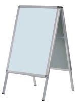 FRANKEN Kundenstopper Standard silber DIN A2 2 Fächer 47,0 x 67,0 x 96,0 cm, 1 St.