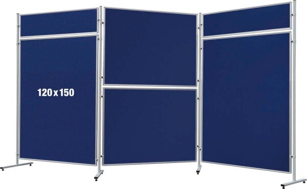 FRANKEN Trennwand ECO, doppelseitig, blau 120,0 x 150,0 cm, 1 St.