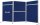 FRANKEN Trennwand ECO, doppelseitig, blau 120,0 x 150,0 cm, 1 St.