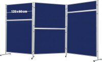 FRANKEN Trennwand ECO, doppelseitig, blau 120,0 x 60,0...