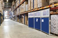 FRANKEN Trennwand ECO, doppelseitig, blau 120,0 x 60,0 cm, 1 St.