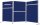 FRANKEN Trennwand ECO, doppelseitig, blau 120,0 x 60,0 cm, 1 St.