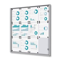 Showdown® Displays Schaukasten Economy XS silber 12x...
