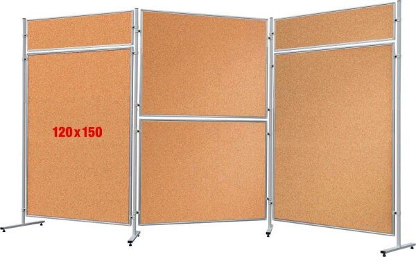 FRANKEN Trennwand ECO, doppelseitig, braun 120,0 x 150,0 cm, 1 St.