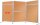 FRANKEN Trennwand ECO, doppelseitig, braun 120,0 x 150,0 cm, 1 St.