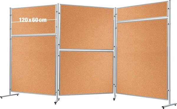 FRANKEN Trennwand ECO, doppelseitig EL-UTK60, braun 120,0 x 60,0 cm, 1 St.
