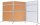 FRANKEN Trennwand ECO, doppelseitig EL-UTK60, braun 120,0 x 60,0 cm, 1 St.