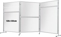 FRANKEN Trennwand ECO, doppelseitig, weiß 120,0 x...