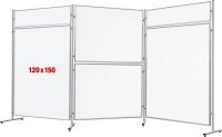 FRANKEN Trennwand ECO, doppelseitig, weiß 120,0 x...