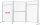 FRANKEN Trennwand ECO, doppelseitig, weiß 120,0 x 150,0 cm, 1 St.
