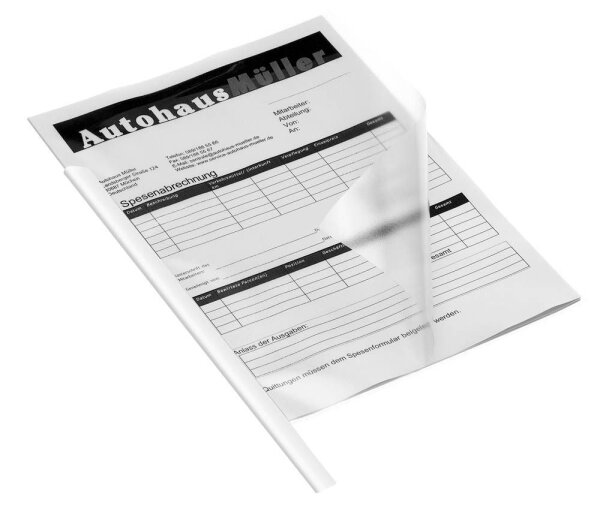 DURABLE Klemmschienen weiß DIN A4 30 Blatt, 50 St.