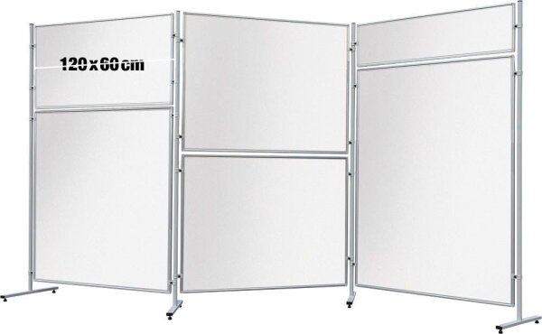 FRANKEN Trennwand ECO, doppelseitig EL-UTS60, weiß 120,0 x 60,0 cm, 1 St.
