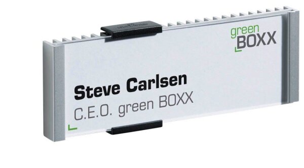 DURABLE Türschild INFO SIGN Metall silber 14,9 x 5,25 cm, 1 St.