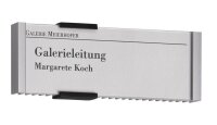 DURABLE Türschild INFO SIGN Metall silber 14,9 x 5,25 cm, 1 St.