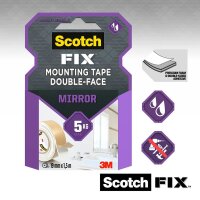 Scotch FIX™ MIRROR doppelseitiges Klebeband 19,0 mm x 1,5 m, 1 Rolle