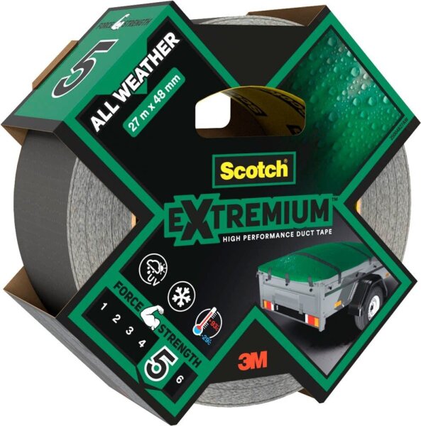 Scotch Extremium™ All Weather Gewebeband grau 48,0 mm x 27,4 m 1 Rolle
