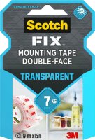 Scotch FIX™ TRANSPARENT doppelseitiges Klebeband...