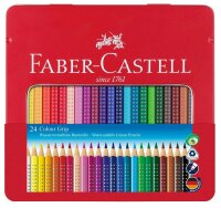 FABER-CASTELL Colour GRIP Buntstifte farbsortiert, 24 St.